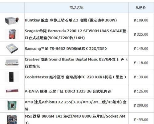 2024年吃鸡组装电脑配置清单指南（打造顶级游戏体验）  第3张