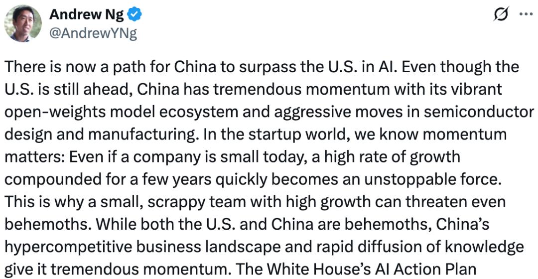 中国在AI领域超越美国已是板上钉钉？吴恩达：美国无法保持领先  第2张